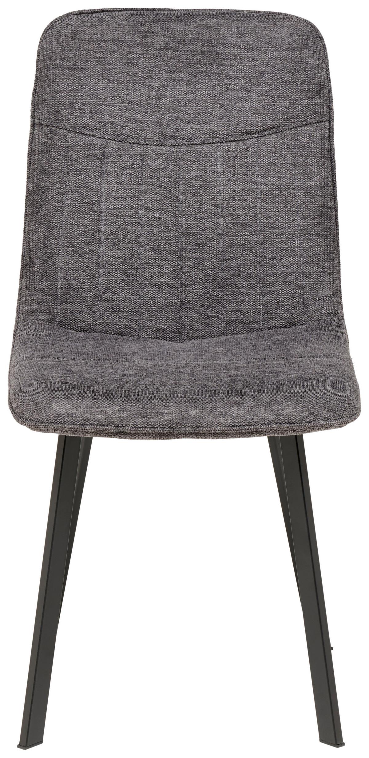 Tischgruppe Mackay 5-Tlg. Metall/Textil Grau, B: 140cm - Grau, KONVENTIONELL, Holzwerkstoff/Textil (140/46/75/88/80/57cm) - MID.YOU