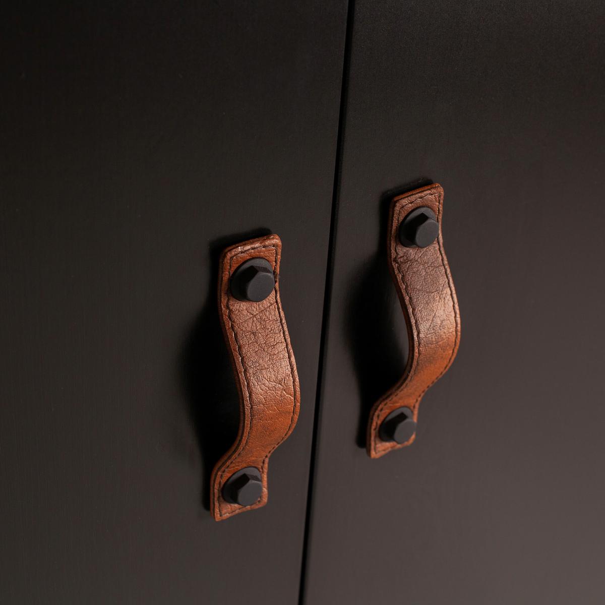 DREHTÜRENSCHRANK Dian Schwarz B: 94cm - Schwarz, Basics, Holz (94/180/40cm) - MID.YOU
