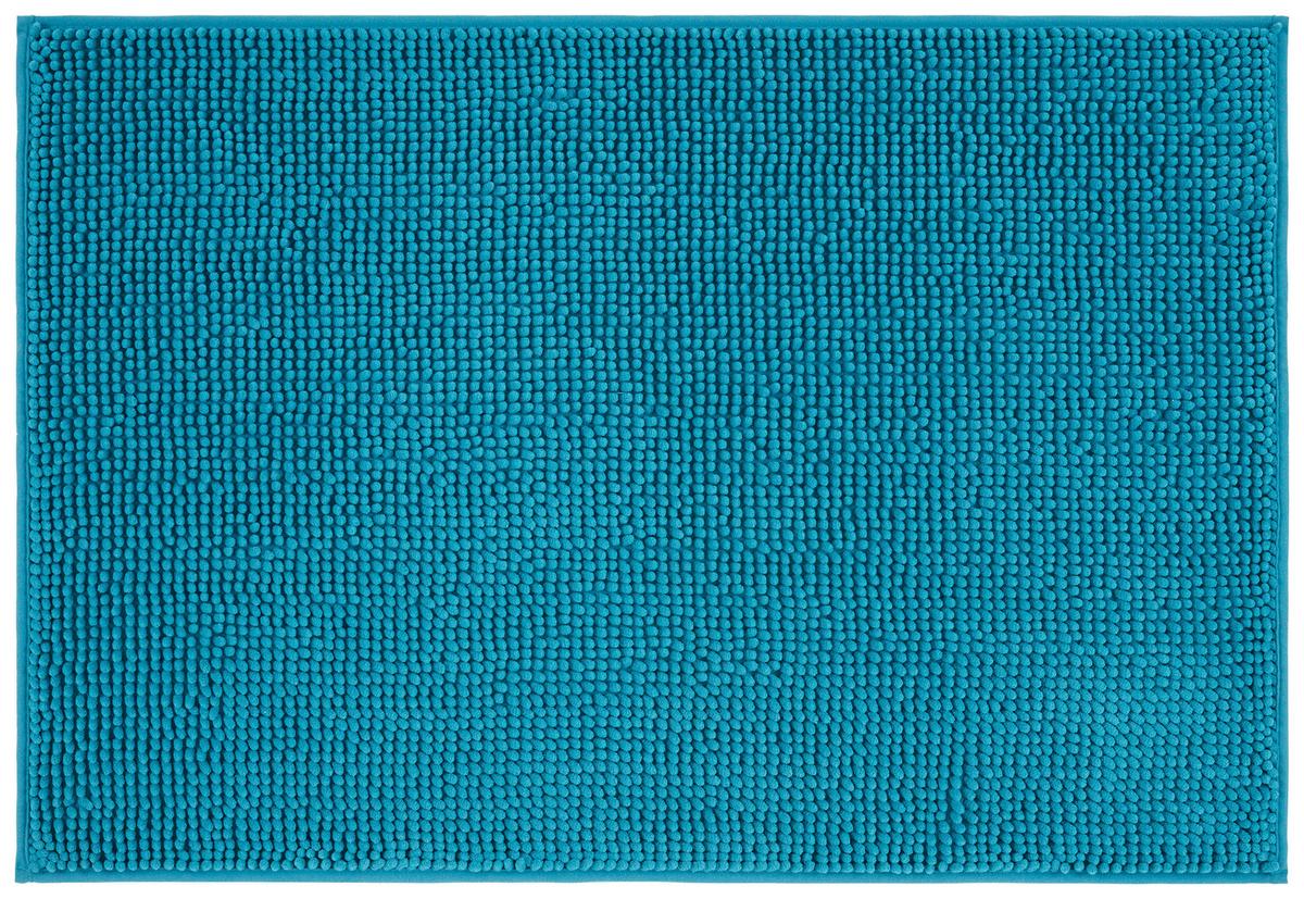 Badematte Anke Petrol 60x90 Cm Rutschhemmend - Petrol, KONVENTIONELL, Textil (60/90cm) - Luca Bessoni