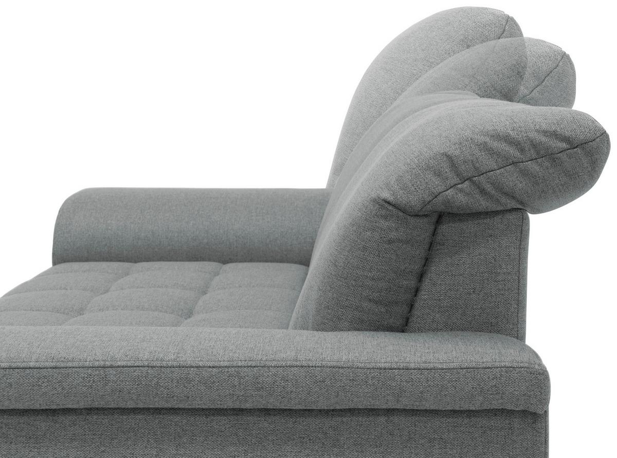 2-sitzer-sofa Kopfteil Verstellbar Franzi Mintgrau - Chromfarben/Mintgrün, KONVENTIONELL, Textil (190/81/105cm) - MID.YOU