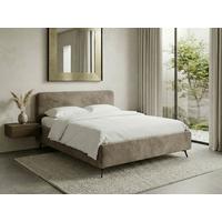 Polsterbett Camila Manila Braun 180x200cm - Schwarz/Braun, MODERN, Holz/Textil (180/200cm) - MID.YOU
