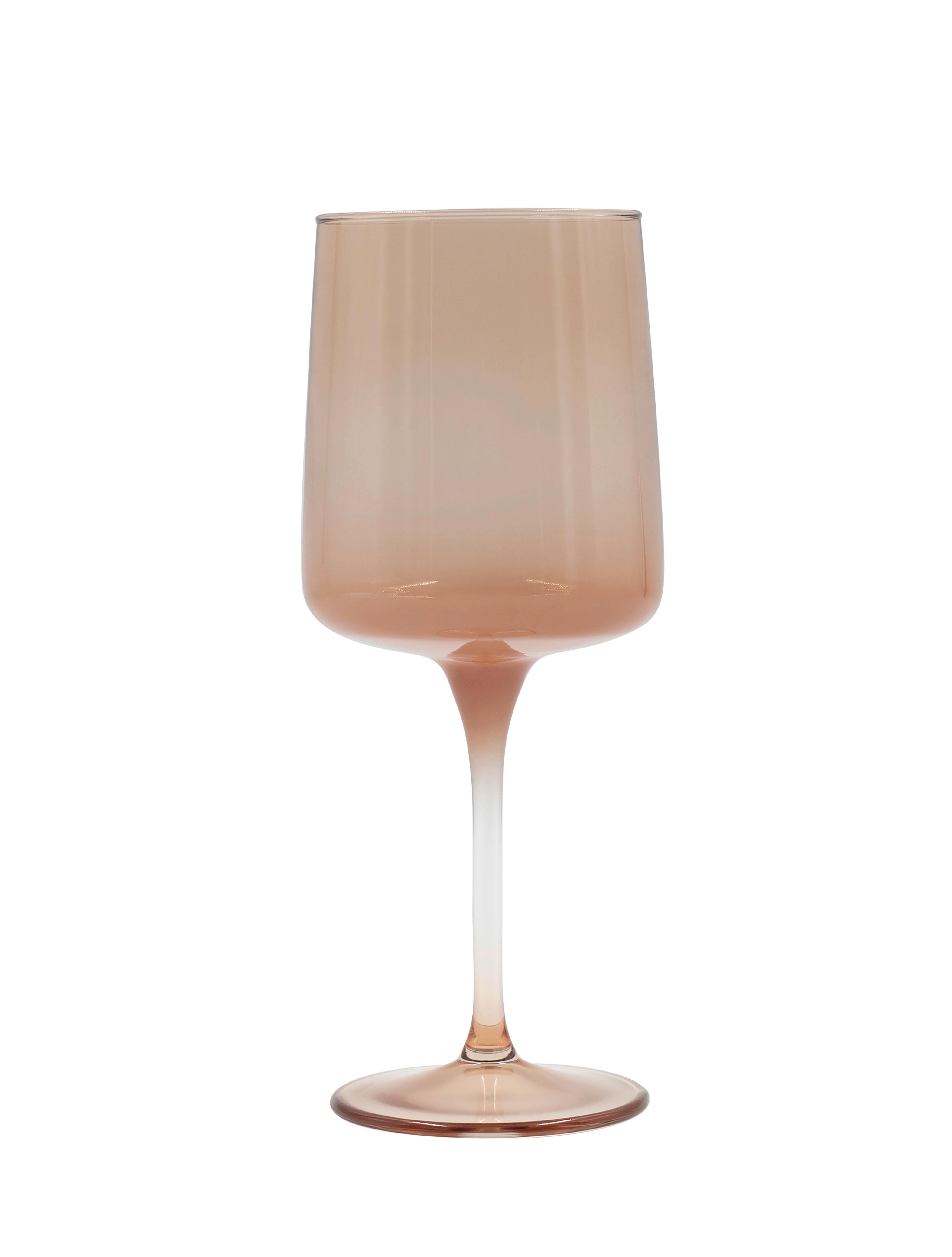 Sklenice na víno 425ml - mokka, Moderní, sklo (7,5/20,8cm) - Mömax