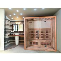 Infrarotkabine 4 Personen 175x200x120cm Bergen - Naturfarben, MODERN, Holz (175/200/120cm)