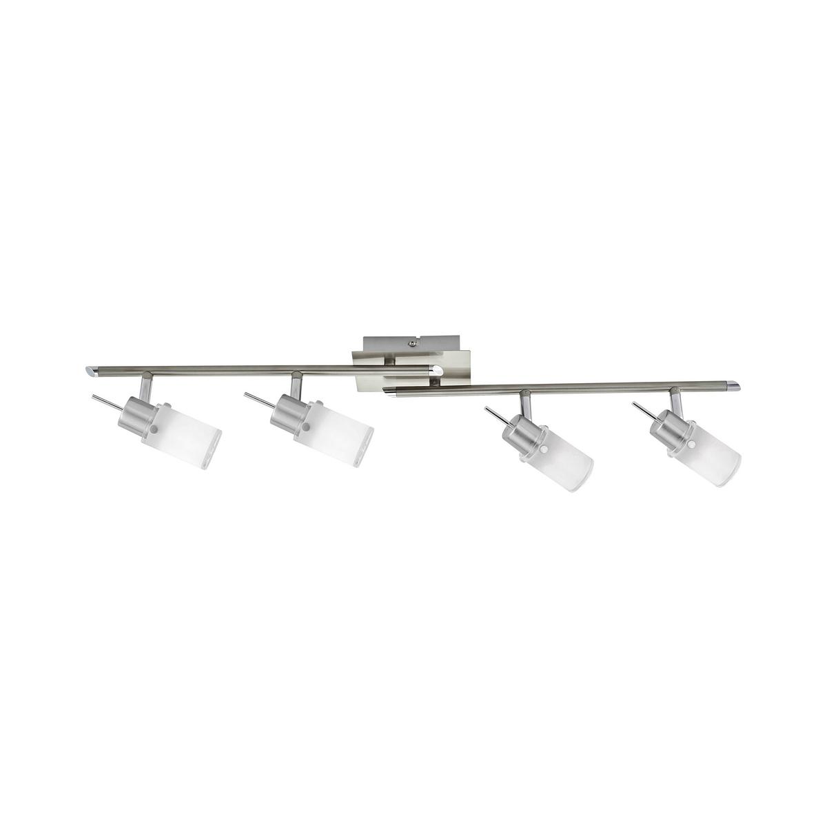 LED-Strahler L11964-55 max Led - Weiß/Nickelfarben, KONVENTIONELL, Glas/Metall (82/24/19cm)