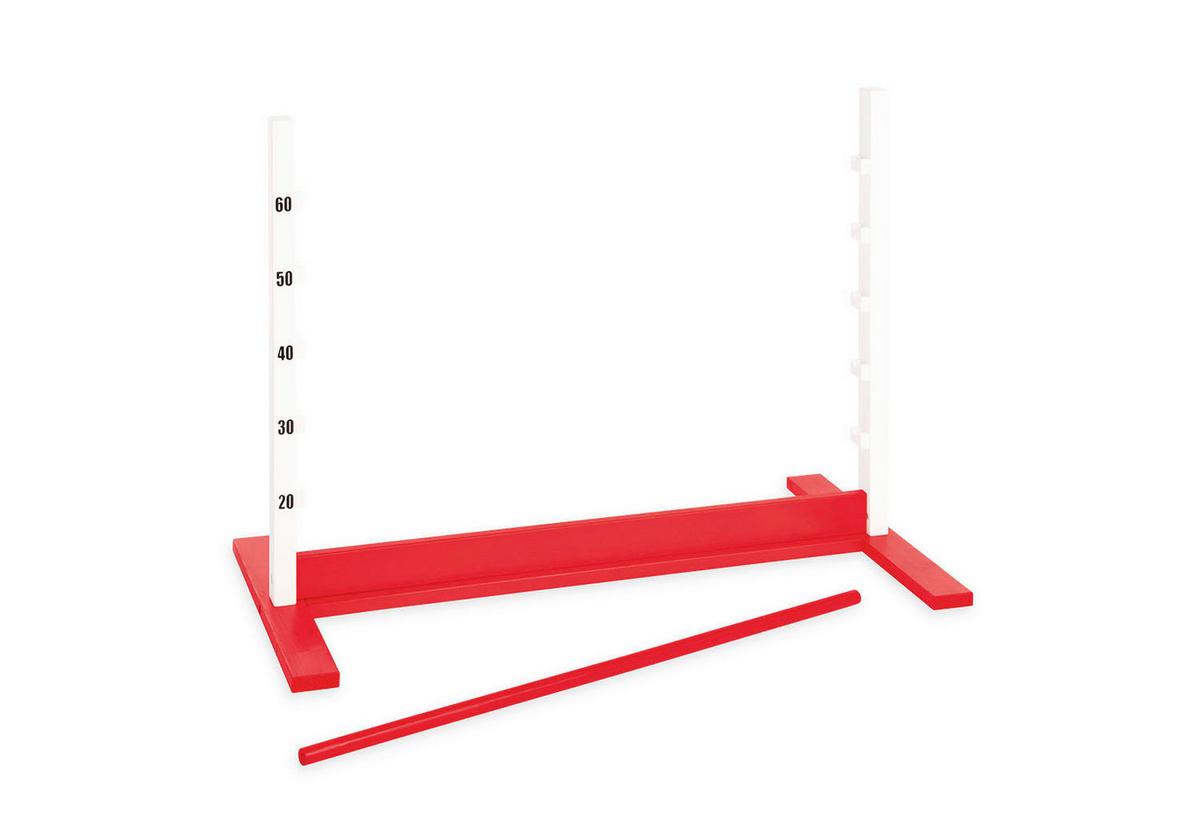 Hindernisparcour Hoppe - Rot, Basics, Holz (92/67/50cm) - Pinolino