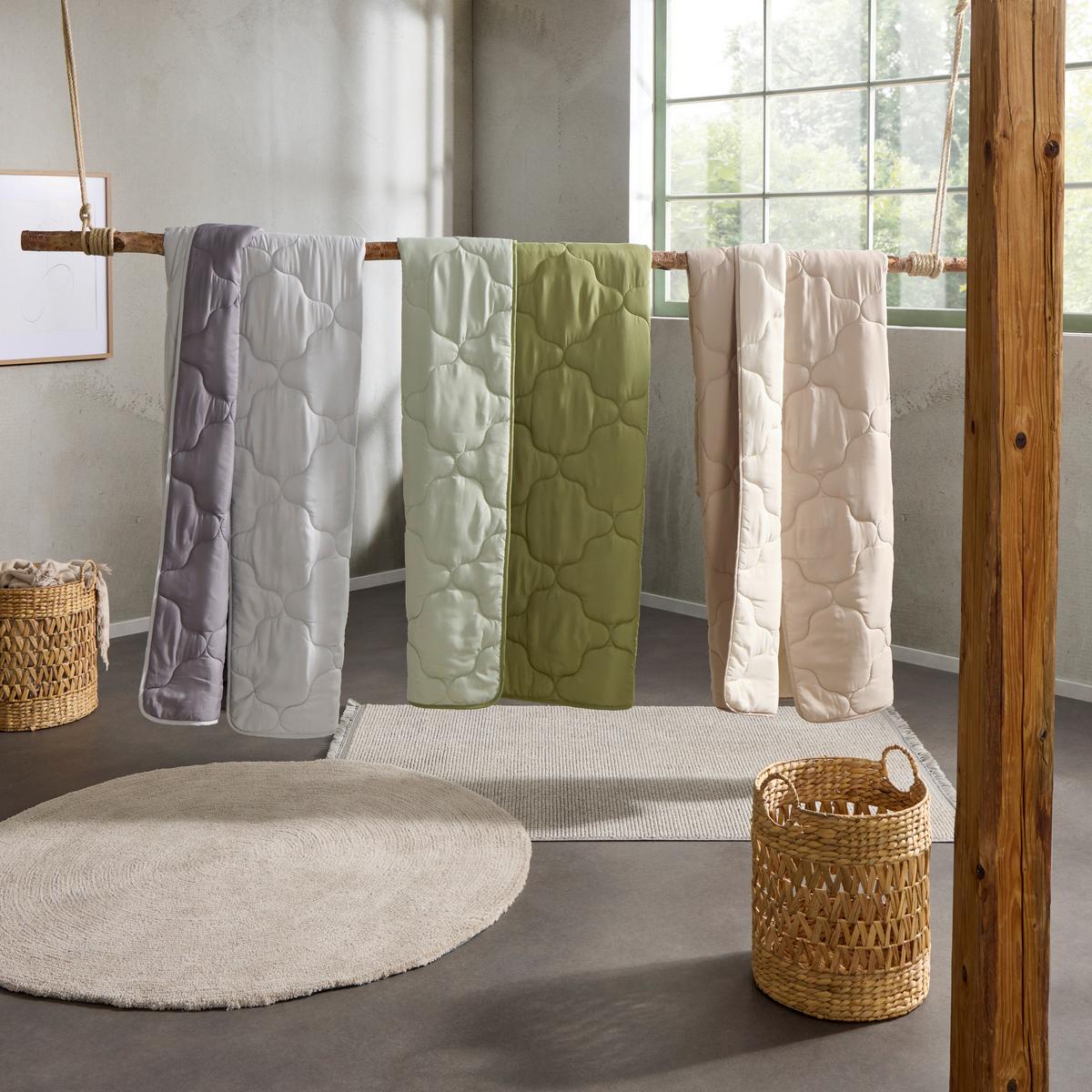 Nyári Paplan Palermo Kb. 140/200cm - ezüstszínű/antracit, Konventionell, textil (140/200cm) - Primatex