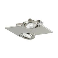 Wandleuchte 39248_brea - Weiß/Nickelfarben, Design, Glas/Metall (28/29/6cm) - Eglo
