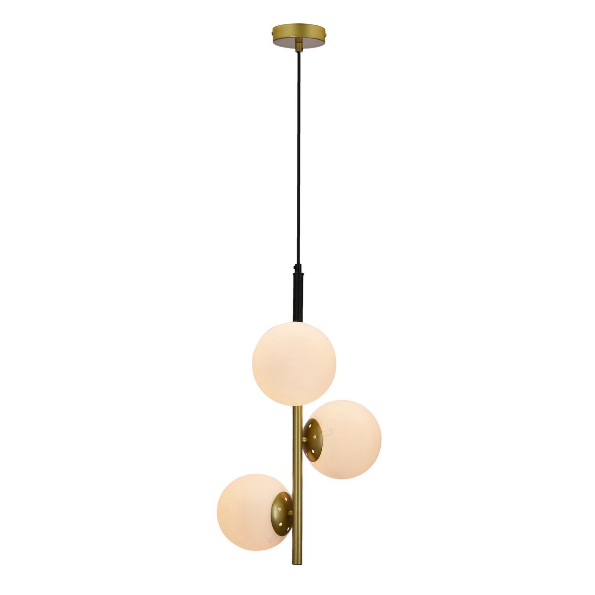 Hängeleuchte 33-01276 Duo - Goldfarben/Schwarz, Basics, Metall (32.5/32.5/115cm)