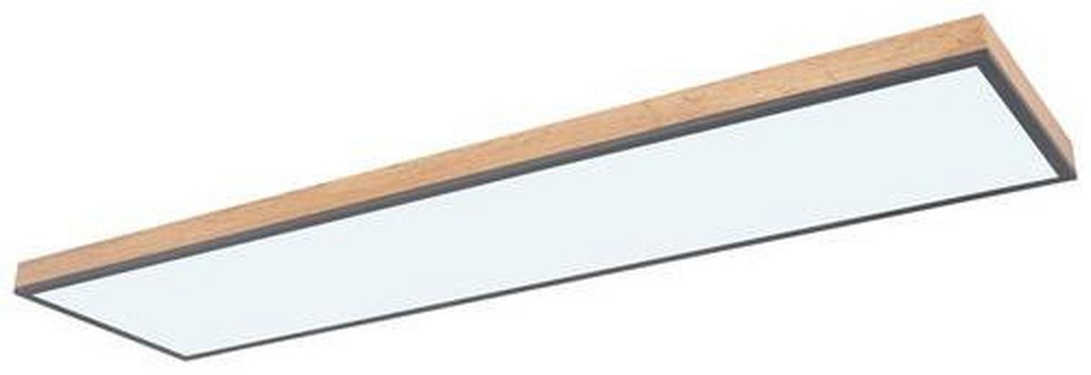 LED-Deckenleuchte 416080wd5-Cct L:  120 - Opal/Graphitfarben, Basics, Holz/Kunststoff (120/30/7,5cm) - Globo