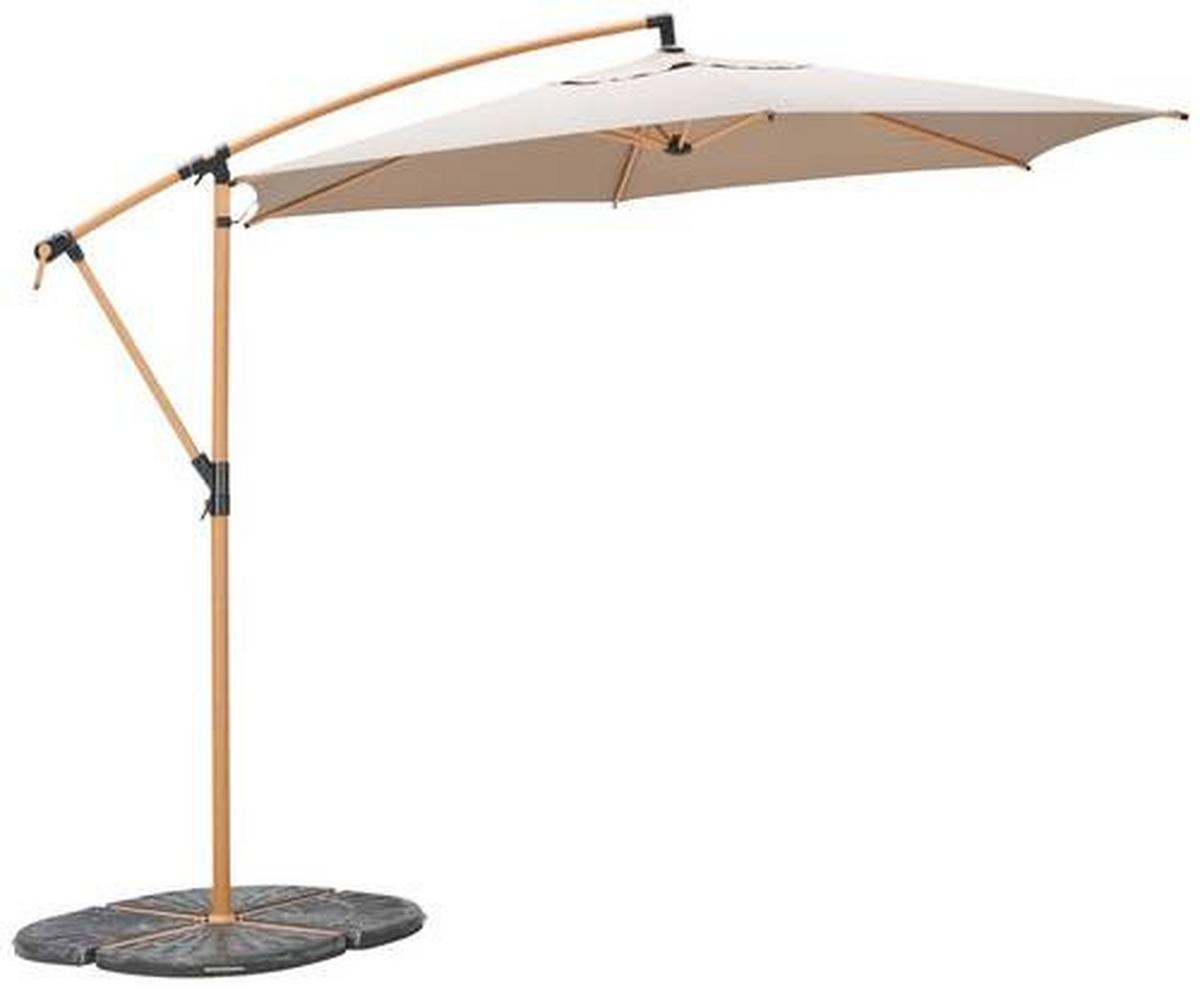 Ampelschirm Exellent Bxhxt: 300x300x248 Cm Taupe - Taupe, MODERN, Textil/Metall (300/300/248cm) - Beldano