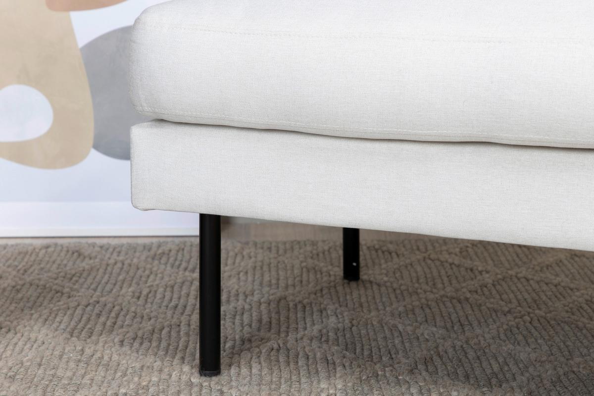Hocker Zoom - Beige/Schwarz, Design, Kunststoff/Textil (85/47/64cm) - Livetastic
