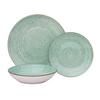 JÍDELNÍ SOUPRAVA 12-dílná, pro 4 osoby - mátově zelená, Konvenční, keramika - Mömax