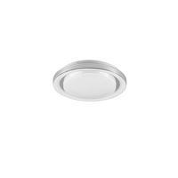 Led-deckenleuchte Atria Ø 27 Cm Mit Sternenhimmel - Weiß, Design, Kunststoff (27/7cm)
