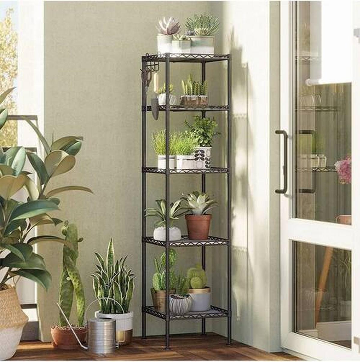 Regal Regal B: 30 cm Schwarz - Schwarz, Trend, Kunststoff/Metall (30/123,5/30cm) - Boxxx