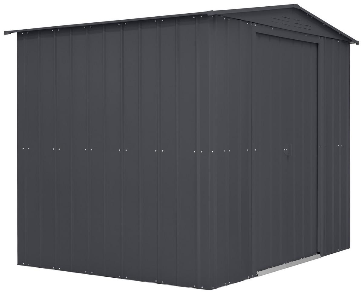 Gerätehaus Ohne Boden 245x198x185 Cm - Anthrazit, Basics, Metall (245/198/185cm)