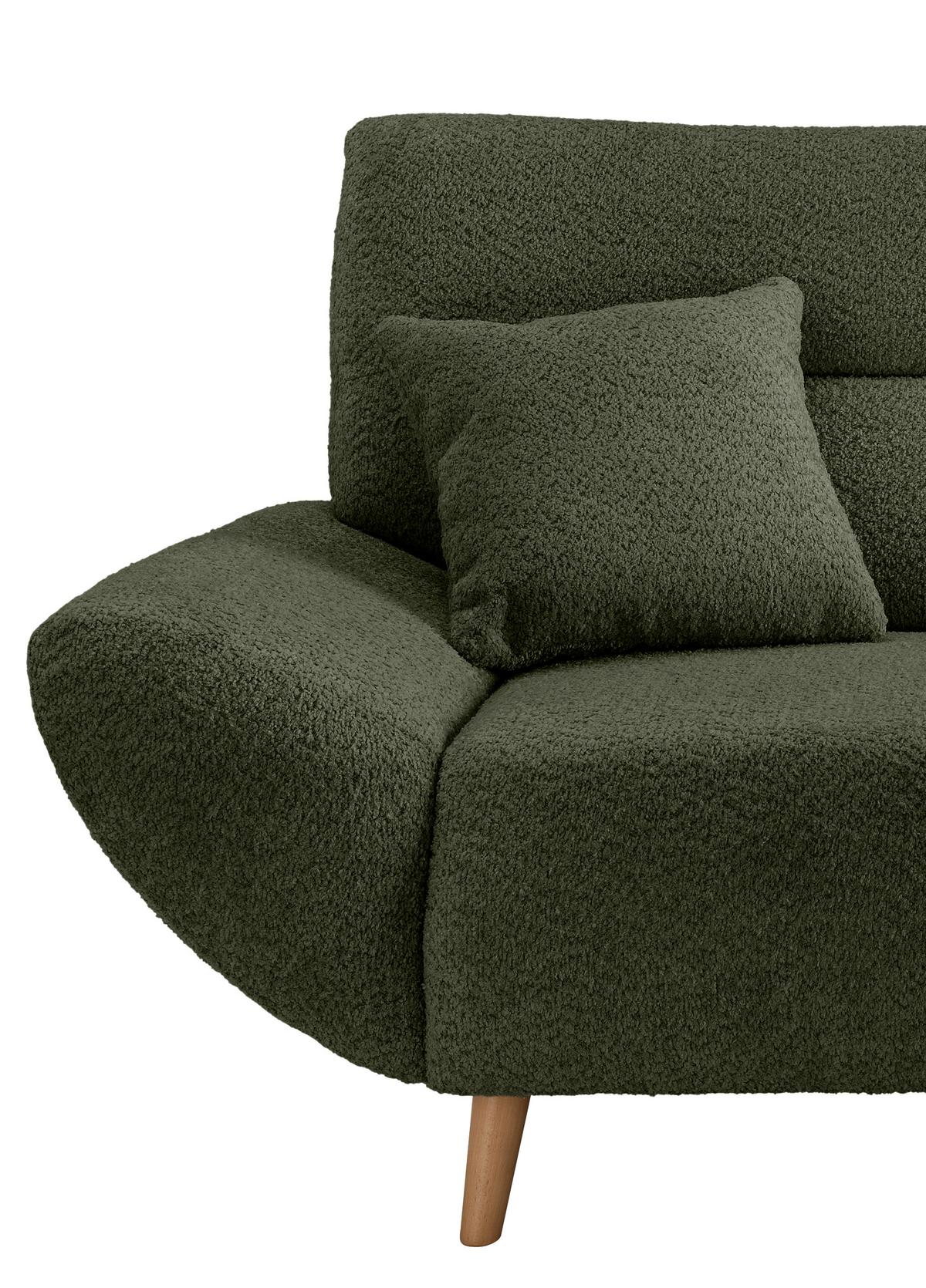 3-Sitzer-Sofa Drago, Waldgrün B: 205 cm - Waldgrün/Wildeiche, KONVENTIONELL, Textil (205/81/90cm) - MID.YOU