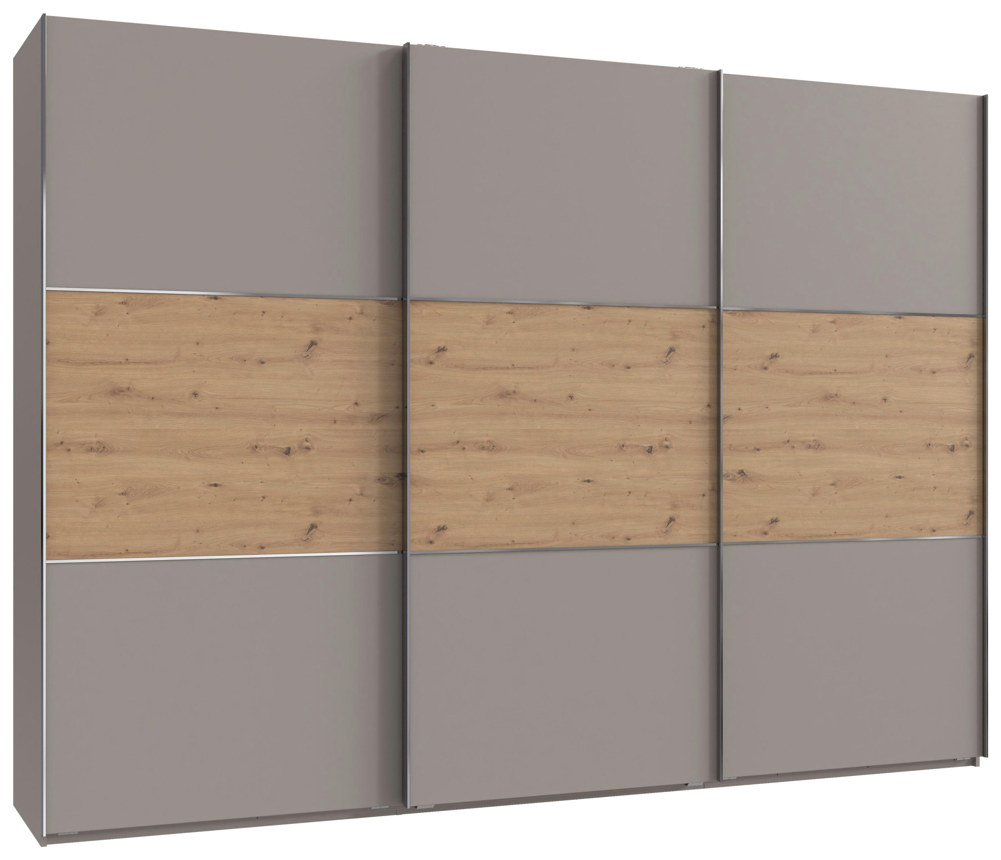 Schwebetürenschrank Indian A Sahara/Artisan Eiche,b: 300 cm - Eiche Artisan/Sahara, KONVENTIONELL, Holzwerkstoff (300/216/65cm)