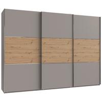 Schwebetürenschrank Indian A Sahara/Artisan Eiche,b: 300 cm - Eiche Artisan/Sahara, KONVENTIONELL, Holzwerkstoff (300/216/65cm)