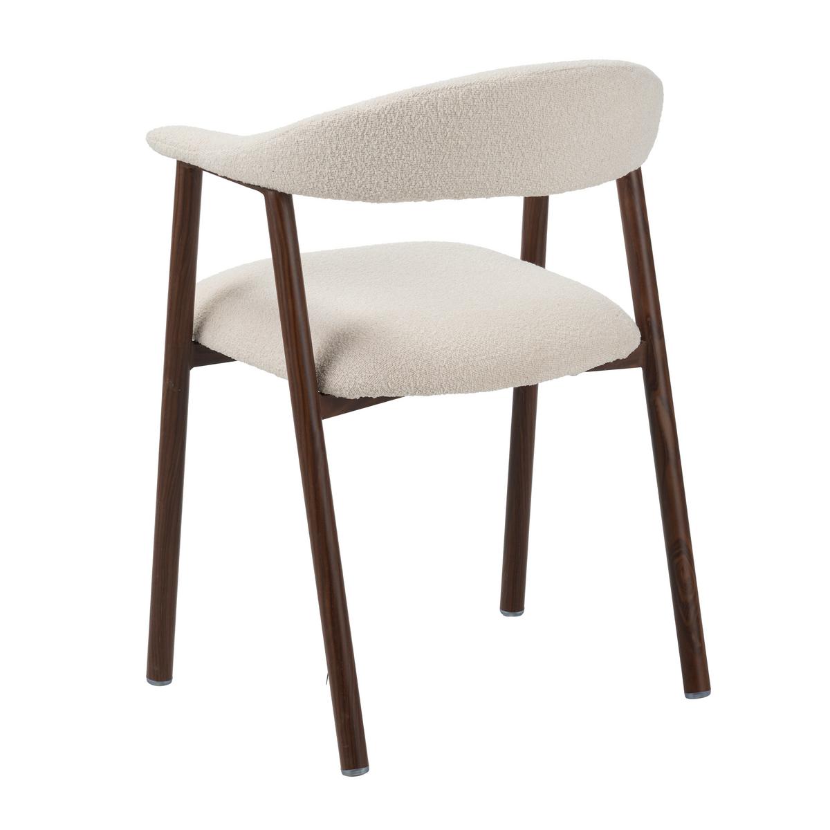 ARMLEHNSTUHL-SET Suki Elfenbein B: 55cm - Elfenbein, MODERN, Textil/Metall (55/82/55cm) - Livetastic