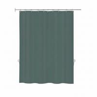 Duschvorhang in Dunkelgrün 180x200 cm - Dunkelgrün, Basics, Textil (180/200cm) - Spirella