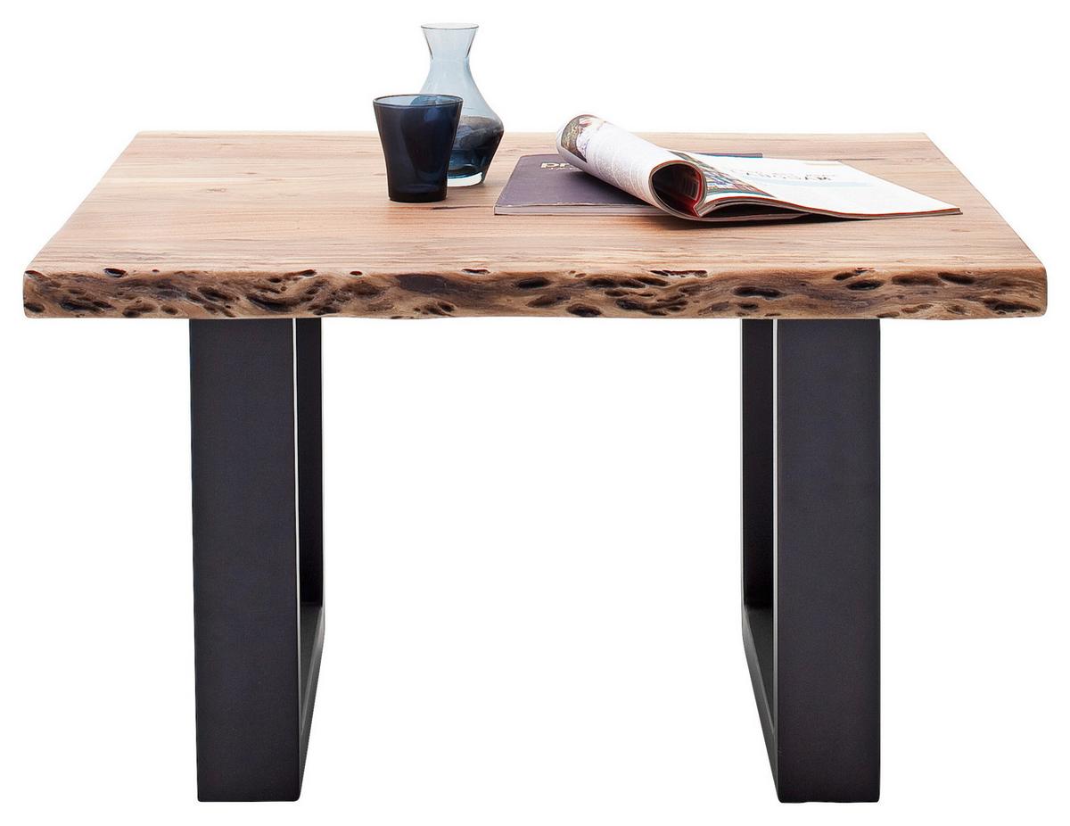 Couchtisch Holz Massiv Cartagena, Akazie/Anthrazit - Anthrazit/Akaziefarben, MODERN, Holz/Metall (75/45/75cm)