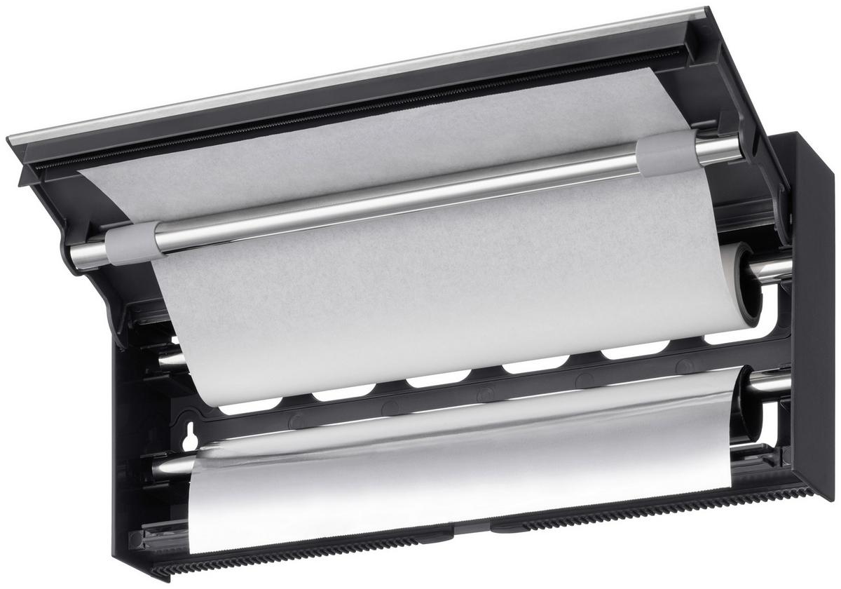 Küchenrollenhalter Mona - Schwarz, Basics, Kunststoff/Metall (38/6/17cm) - Metaltex