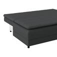 Schlafsofa Alice - Anthrazit/Schwarz, MODERN, Textil (202/73-92/105cm) - Luca Bessoni