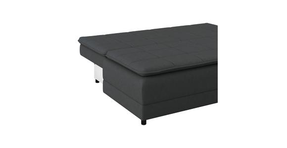 Schlafsofa Alice - Anthrazit/Schwarz, MODERN, Textil (202/73-92/105cm) - Luca Bessoni