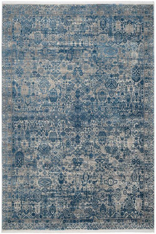 Vintage-Teppich Colore - Blau, LIFESTYLE, Textil (67/130cm) - Dieter Knoll