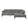Ecksofa Vanessa New - Schwarz/Grau, MODERN, Textil (297/200cm)