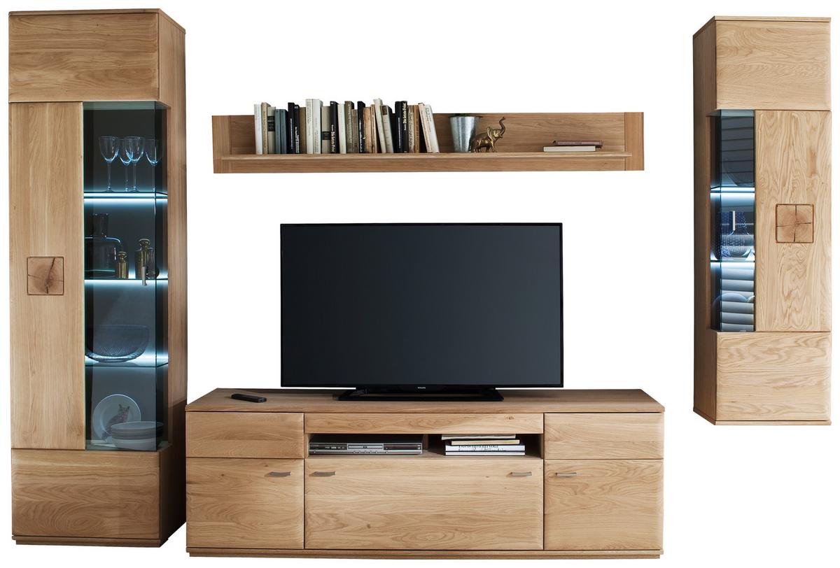 TV-Element Bologna B: 180 cm Eiche Dekor - Eichefarben, Design, Holz/Holzwerkstoff (180/58/50cm) - Livetastic