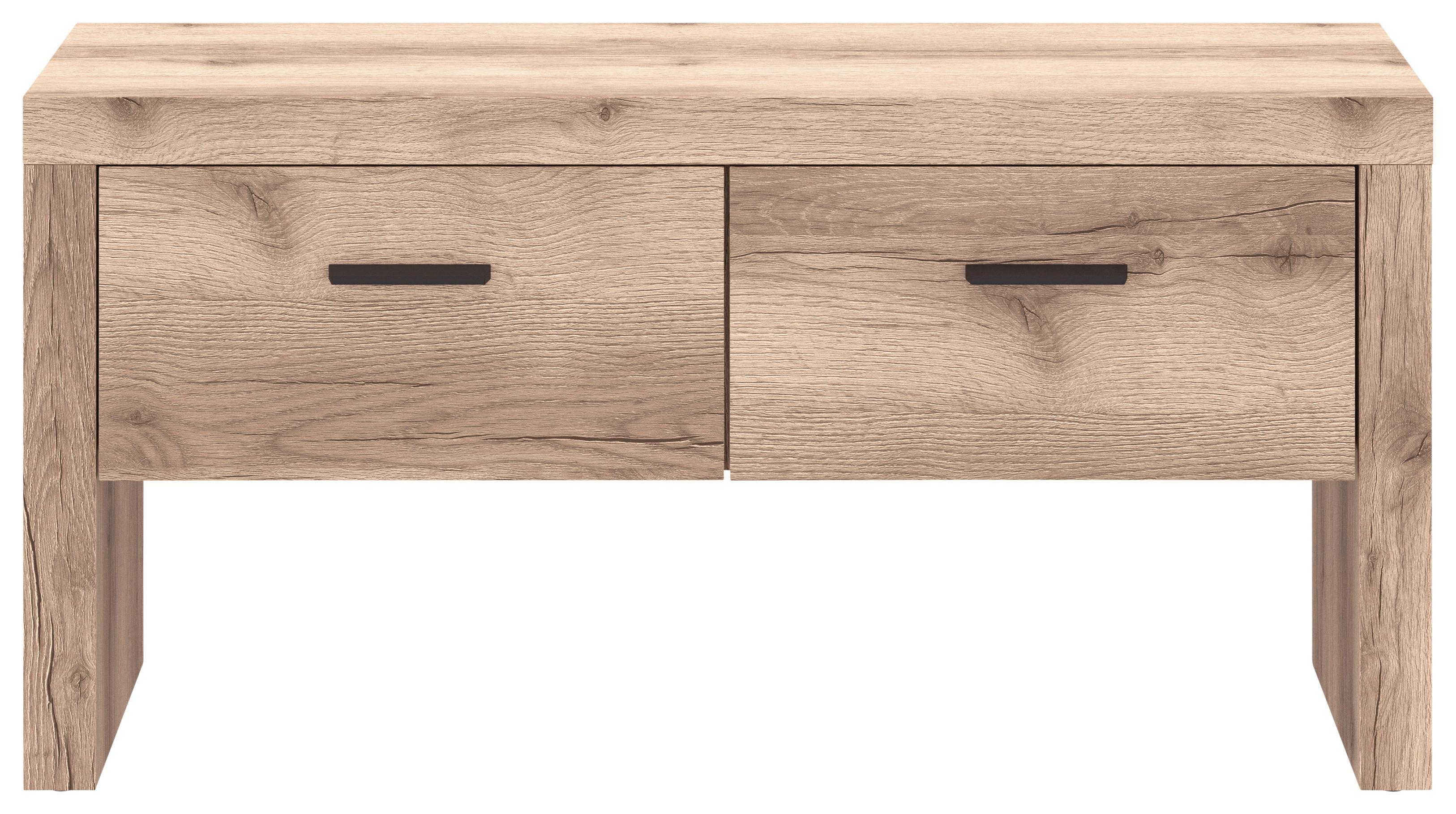 Lavica Do Predsiene Vancouver - farby duba/antracitová, Moderný, kov/kompozitné drevo (91/45/38cm)