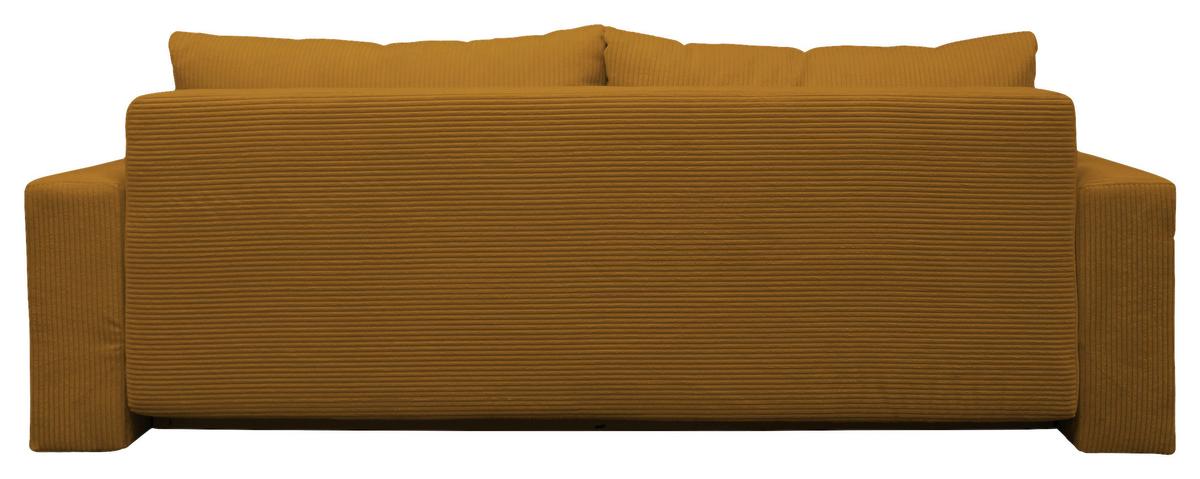 Schlafsofa Ralf Rostfarben B: 232 cm - Rostfarben/Silberfarben, Design, Textil (232/88/105cm) - MID.YOU