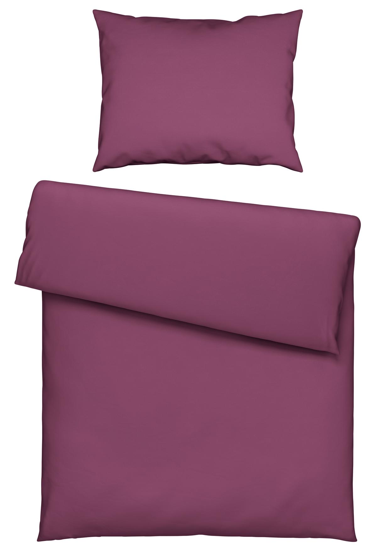 Bettwäsche Alesund - Beere, MODERN, Textil - Luca Bessoni