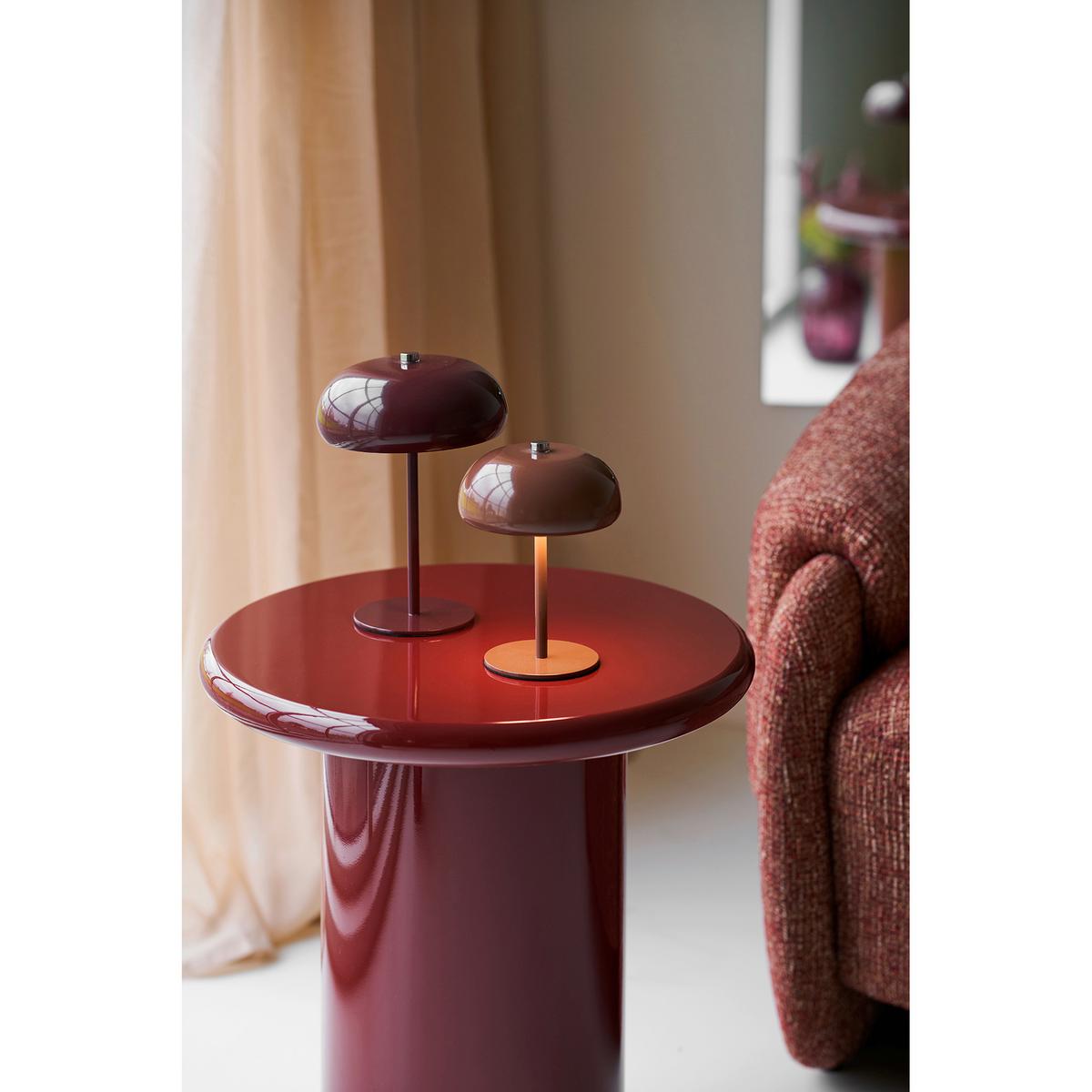 Beistelltisch Otago Bordeaux B: 45cm - Bordeaux, Design, Holzwerkstoff (45/45/50cm) - MID.YOU