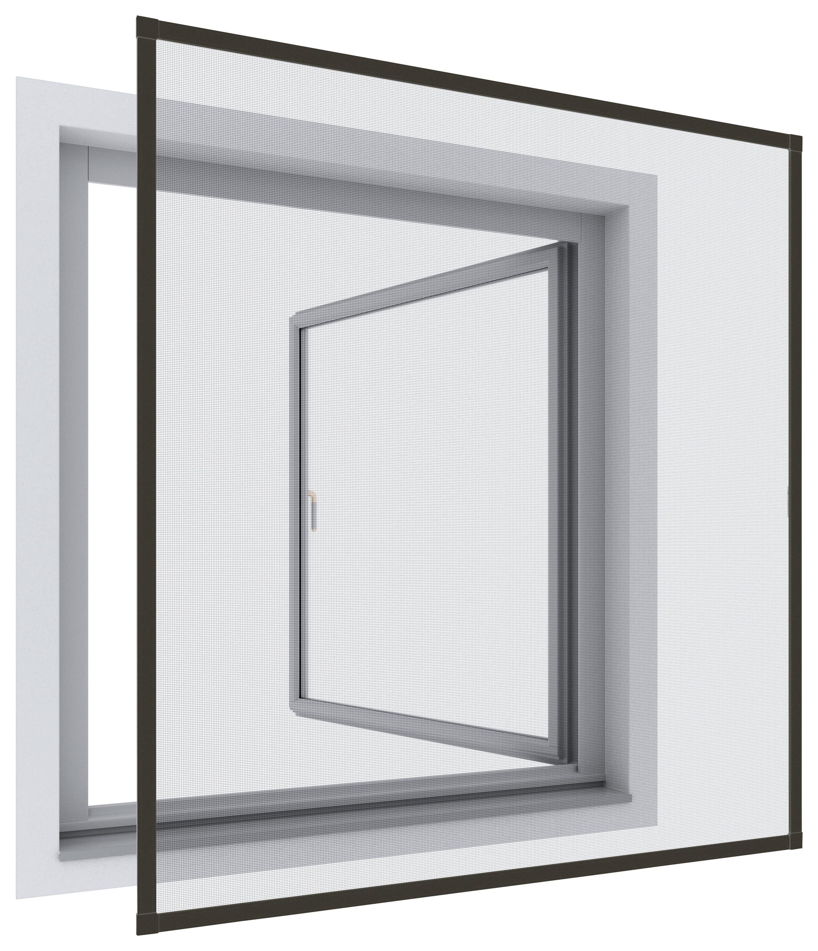 Fliegengitter Rahmenfenster in Anthrazit 130x150