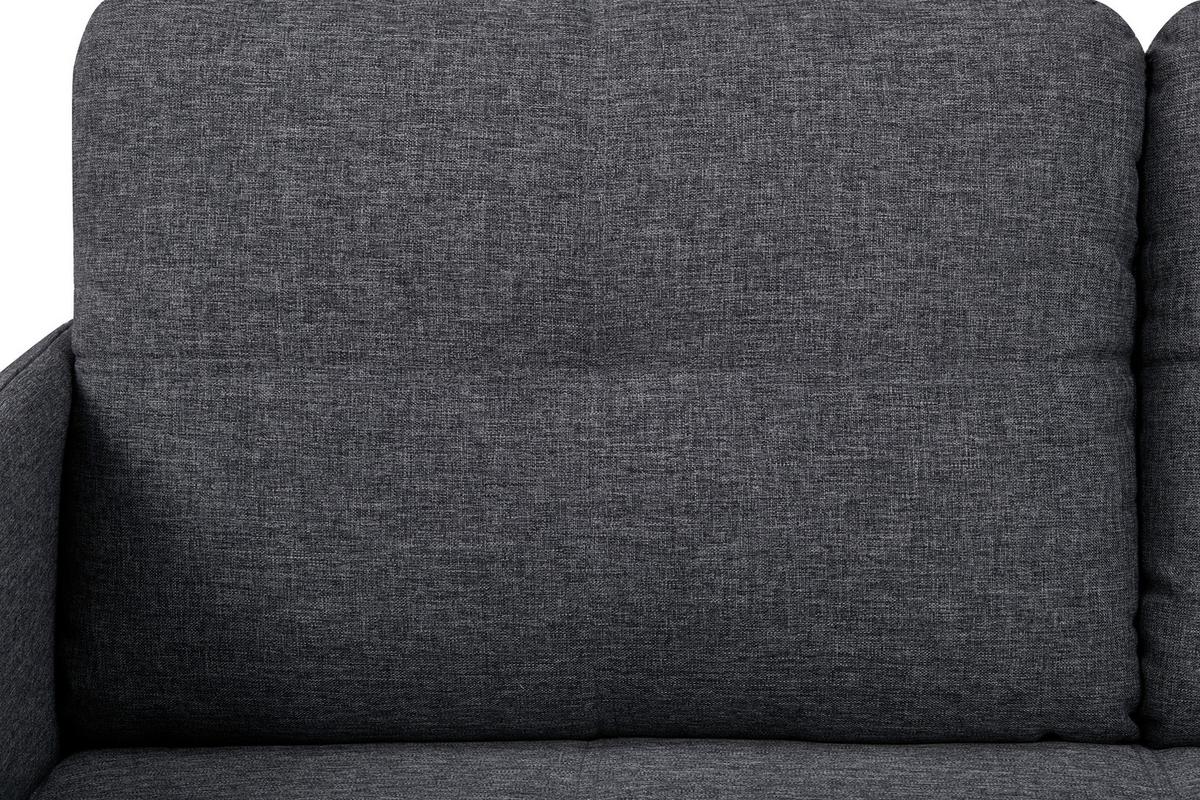 Sofa Milon Grau B: 126 cm - Schwarz/Grau, MODERN, Textil (126/79/70,5cm) - P & B
