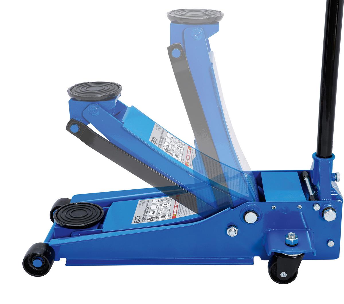 Rangier-wagenheber Hydraulisch Blau/schwarz B: 72 Cm - Blau/Schwarz, Basics (72/32,6/15cm)
