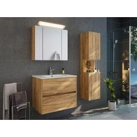 BADEZIMMER Limes, Eichefarben B: 70 cm - Eichefarben/Weiß, Basics, Keramik/Holzwerkstoff (70cm) - MID.YOU