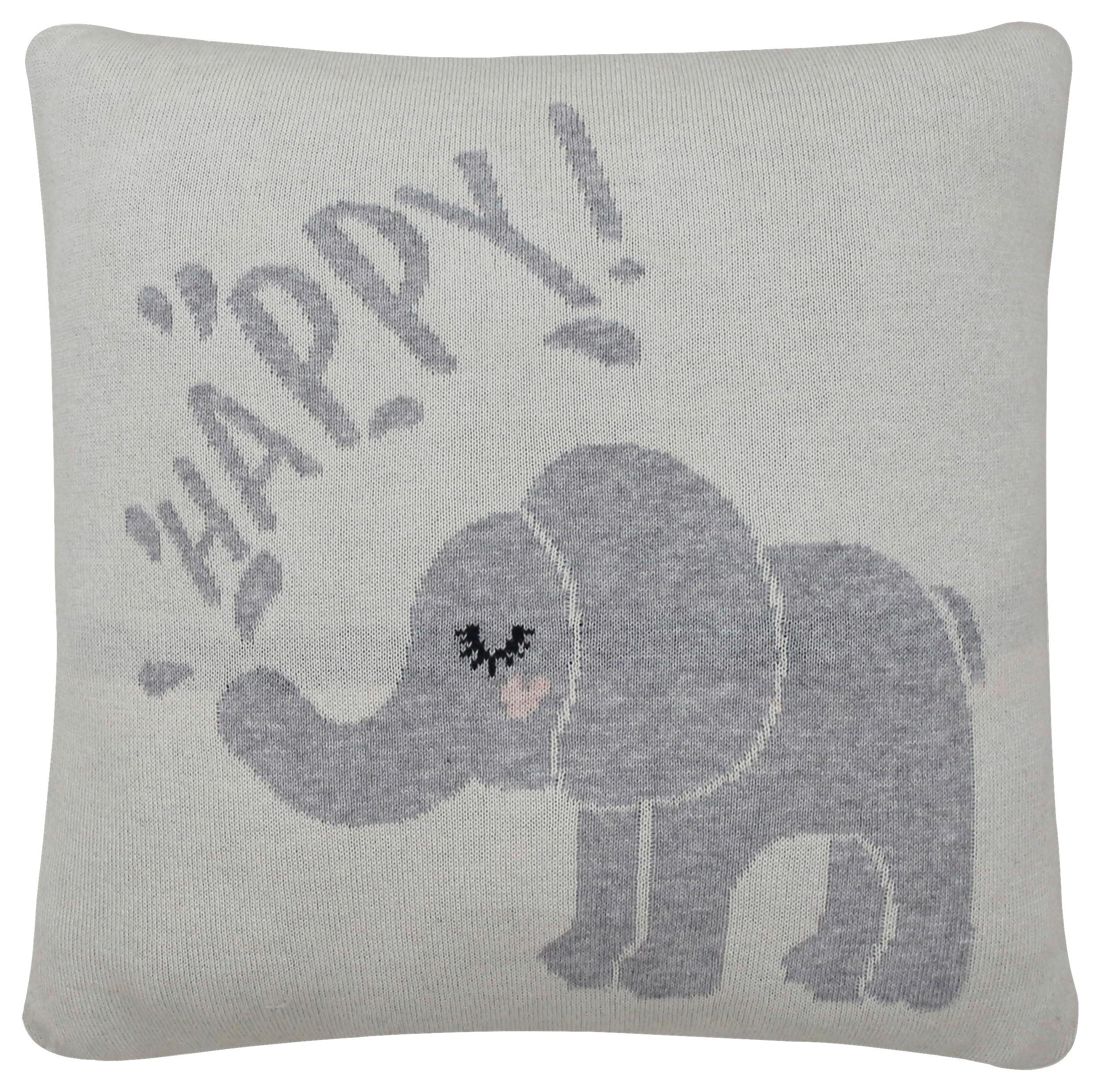 Vankúš Pre Bábätko Elly Sivý/biely - biela/svetlosivá, Moderný, textil (35/35cm) - Bessagi Kids
