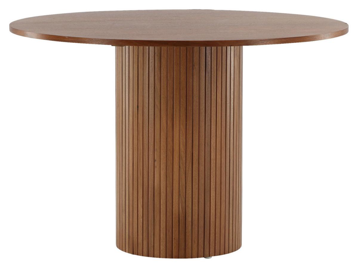 Esstisch Bianca - Walnussfarben, Design, Holzwerkstoff (110/110/75cm) - Livetastic