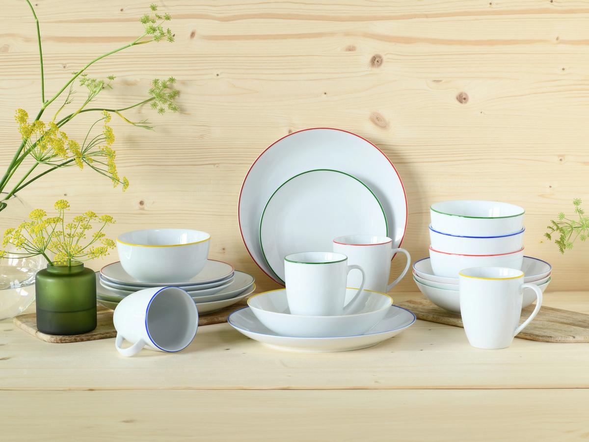 Kombiservice Luna Color Line Multicolor L: 39 cm - Multicolor, Basics, Keramik (39/34/31cm) - Creatable