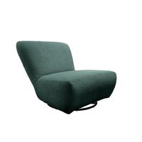 XXL-Sessel Cremallo Dunkelblau Wippfunktion, drehbar, B: 95cm - Schwarz/Dunkelblau, Trend, Textil (95/77/94cm) - Livetastic