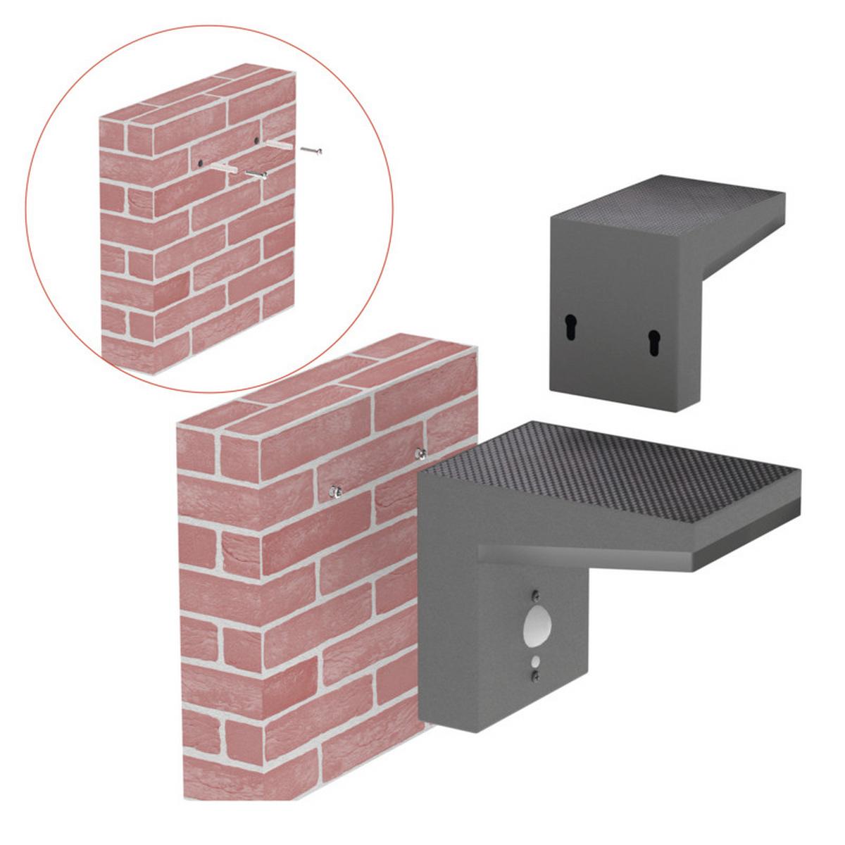 VONKAJŠIE LED SVIETIDLO VEREA - čierna, Modern, kov/plast