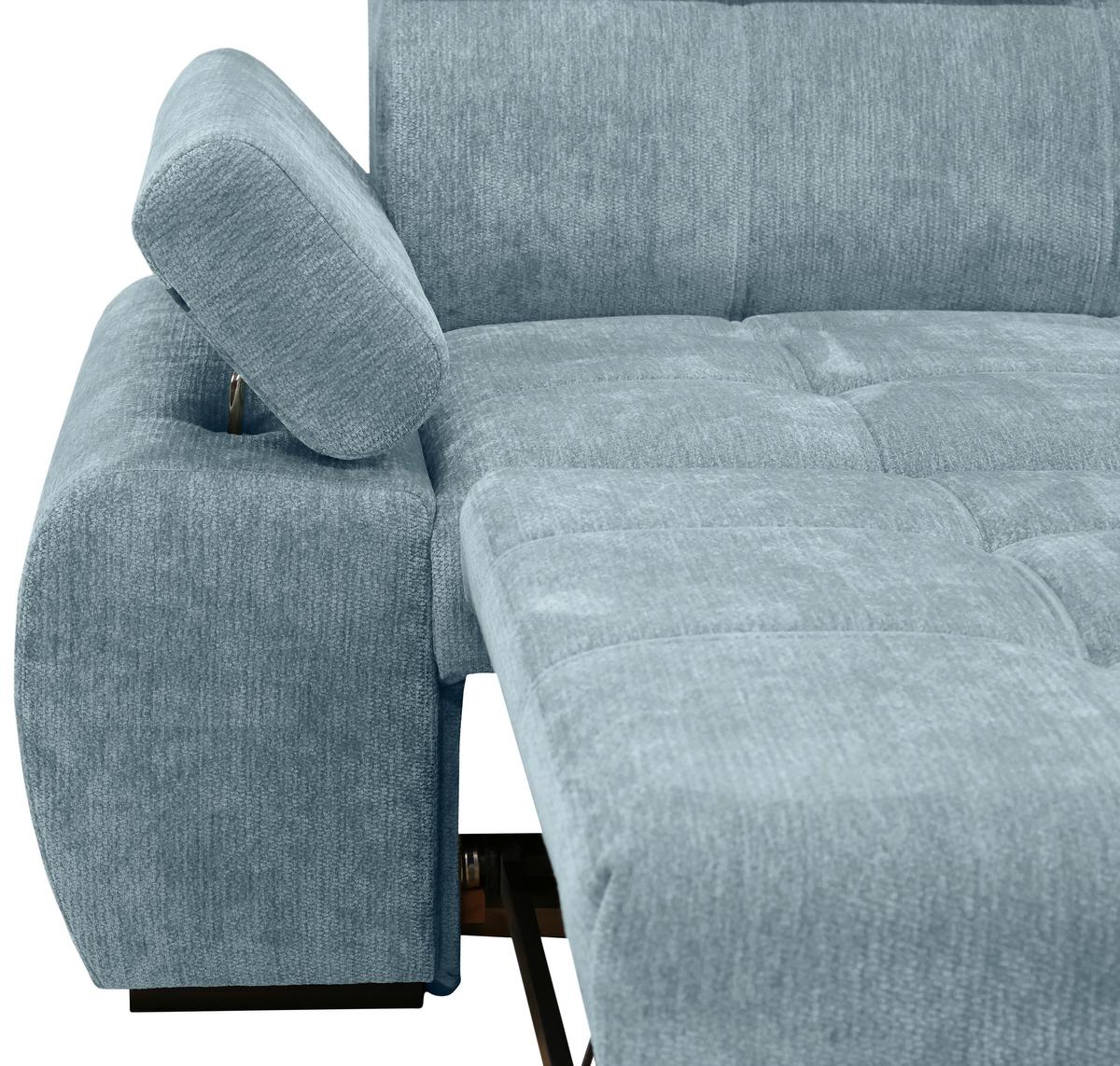 Rohová sedačka VEGAS, pravá, mátově zelená žinylka - černá/mátově zelená, Design, dřevo/textil (294/173cm)