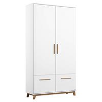 Drehtürenschrank Mit Schubladen 92cm Carlsson Weiß - Weiß, Basics, Holzwerkstoff (92/203/53cm) - Rauch Möbel