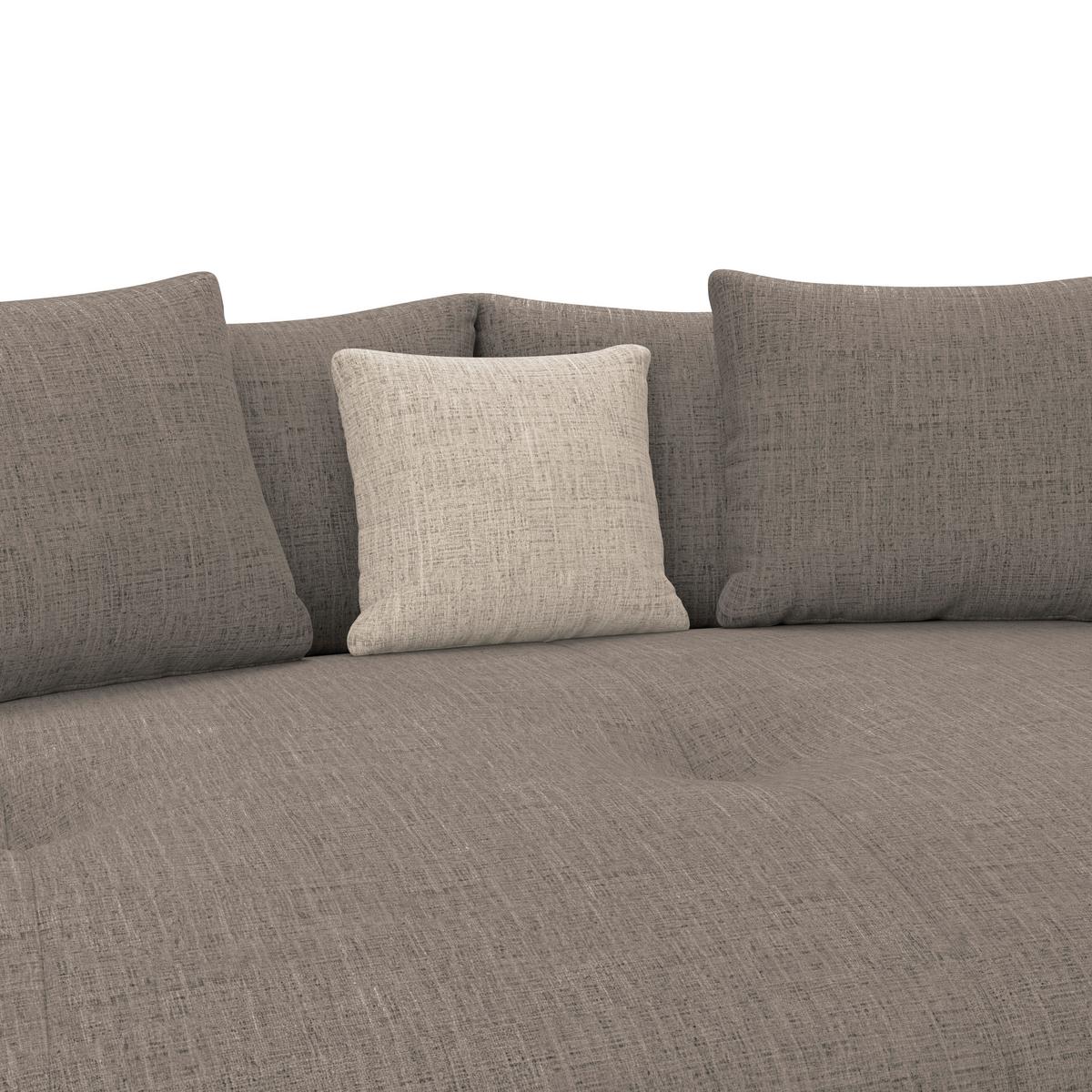 Mega pohovka ARUBA 2, hnedá ženilka - hnedá/čierna, Trend, textil/plast (238/80/140cm) - Luca Bessoni