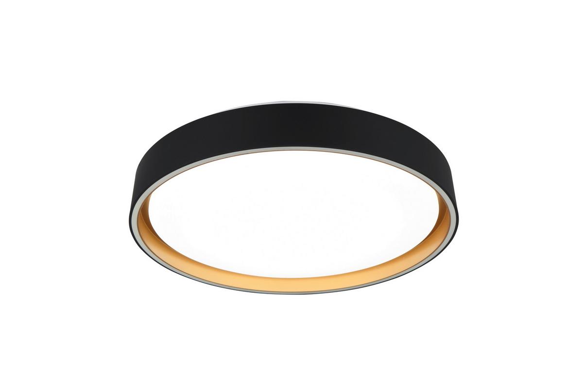 Led-deckenleuchte R64391080 Felis - Goldfarben/Schwarz, Basics, Kunststoff (40/7,5cm)