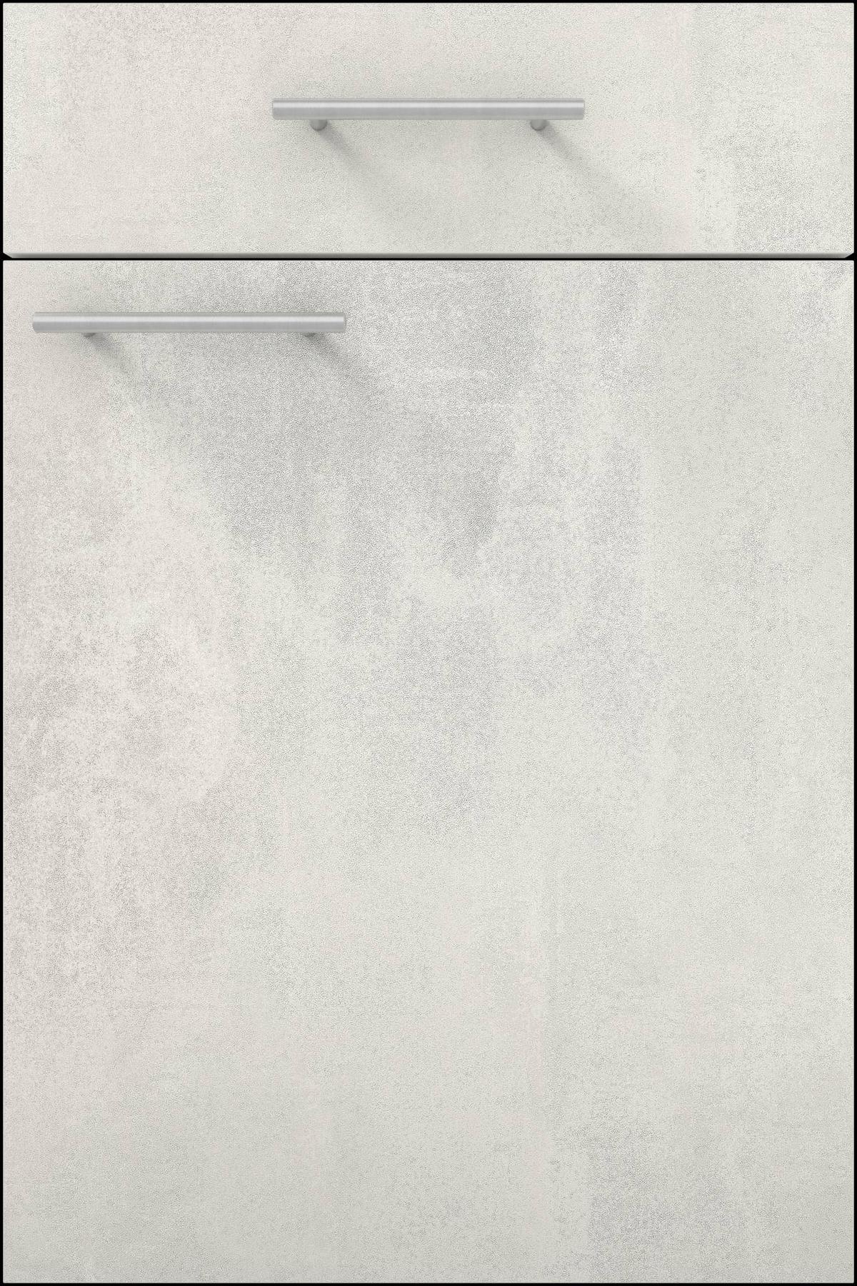 Küchenzeile Ip1200 ohne Geräte 310 cm Beton Hell - Eichefarben/Hellgrau, Basics, Holzwerkstoff (310cm) - Impuls