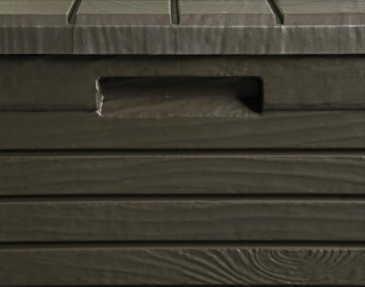 Kissenbox Wasserdicht Woody 148x60x72 cm, 550 L Braun - Braun, MODERN, Kunststoff (148/60/72cm)